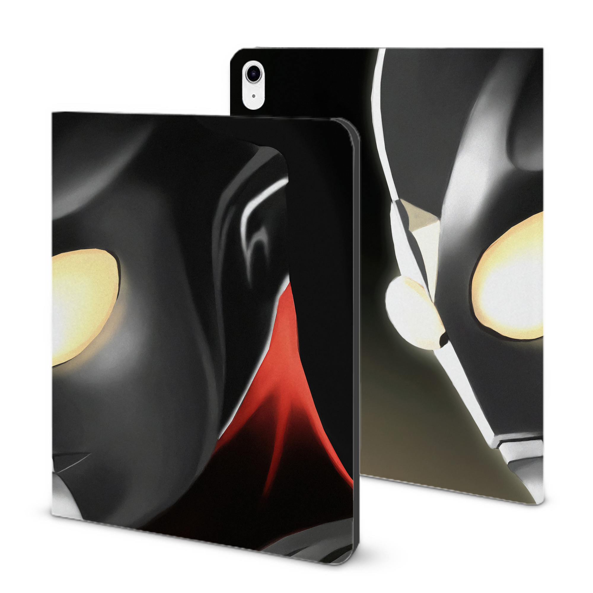 （画像用） ウルトラマン Ultraman IPad ケース ブック型 PUレザー TPU 耐衝撃 軽量 薄型 ペン収納なし 全面保護 IPad 各モデル対応